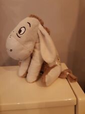 DOUDOU PELUCHE ANE BOURRIQUET DISNEY NICOTOY 18 cm ASSIS MARRON BEIGE TBE