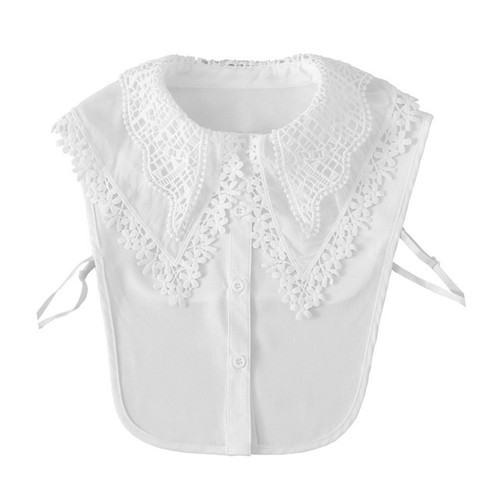1pc faux col dentelle - 1pc, en