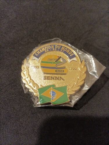 Pin ayrton senna champion - f1,