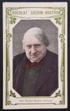 Chromo GUERIN BOUTRON Célébrités ERNEST RENAN écrivain 549 2ème livre d'or