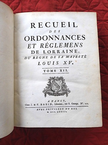 Droit histoire lorraine - histoire,