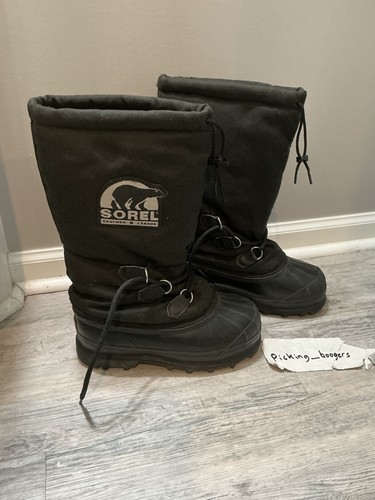 Sorel boots womens black - sz, 7