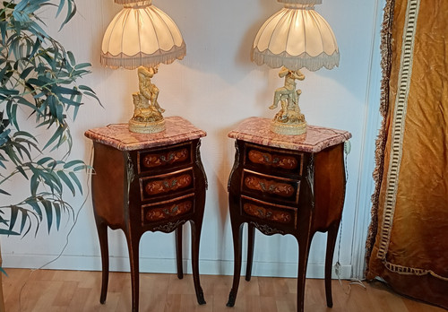 Paire chevet louis xv - paire,