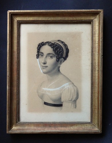 Dessin portrait femme au - dessin,