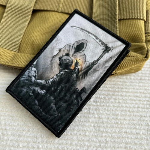 écusson patch faucheuse - Écusson, mort