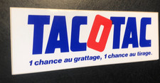 Vintage autocollant - TACOTAC - 1 chance au grattage 1 chance....