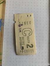 Ancien Ticket de métro