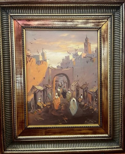 Tableau ancien huile peinture - tableau,
