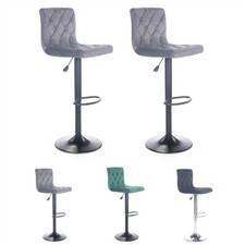 2 X Velours Barre Tabourets