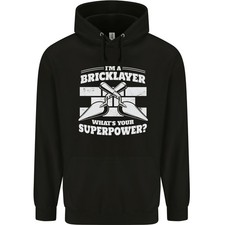 Hoodie Pour Homme En Coton À 80% Bricklayer Quel Est Votre Super Pouvoir Builder