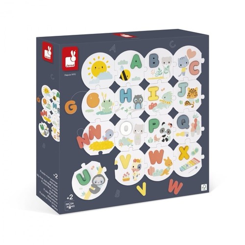 Janod puzzle pièces carton - janod,