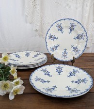 6 Assiettes plates Longwy