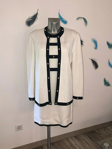 Luxueux ensemble robe veste - ensemble,