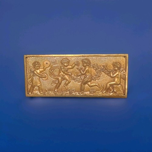 Ancienne plaque bronze - plaque,