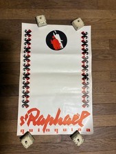 AFFICHE  lithographique ancienne   signée LOUPOT    SAINT RAPHAEL QUINQUINA