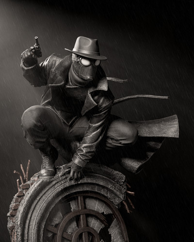 Spider man noir figurine - spider,