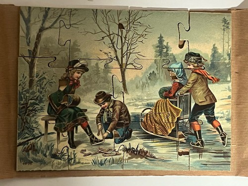Ancien puzzle bois - , enfants