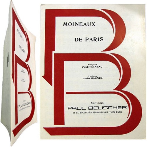 Partition moineaux paris - partition,