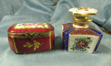 Petite boite et flacon anciens