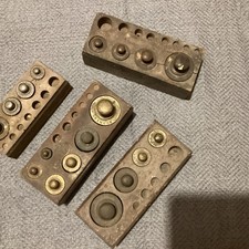 Lots De Boîte De Poids En Laiton Pour Balence Ancienne 