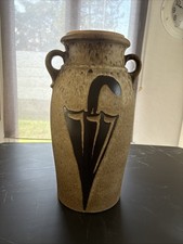 VASE VINTAGE EN GRÉS ÉMAILLÉ -SCHEURICH-KERAMIK-W.GERMANY MODÈLE 220-44 FAT LAVA