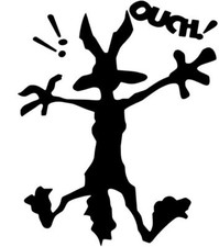 Sticker coyote bipi bip pour - bipi-bip,,