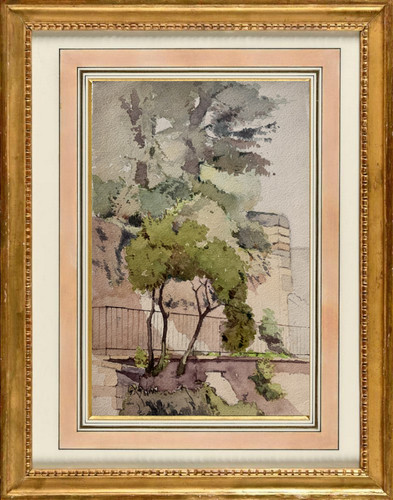 Tres belle aquarelle paysage - belle,