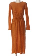 ZARA Robe longue Dames Robe T EU 38 orange clair style décontracté