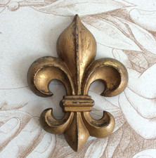 Fleur de Lys Cache Clou en Bronze XIXème Royauté
