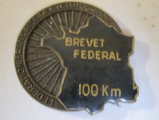 ANCIENNE MEDAILLE FFC 100 KM