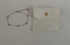 bracelet acier inoxydable femme Argenté Trèfle Et Strass