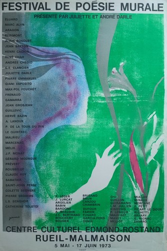 Paul guiramand affiche litho - affiche,