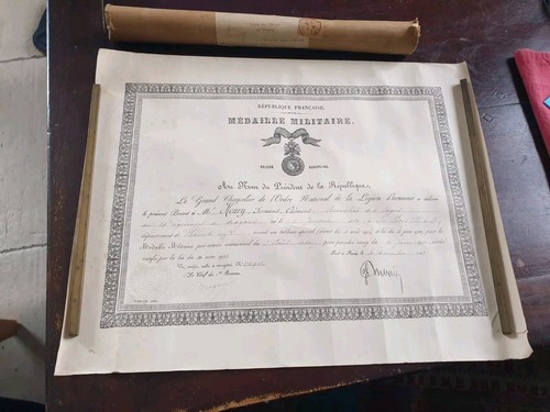 Diplome militaire ancien - diplome,
