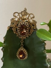 Bijou ancien importante broche pendentif Art Nouveau