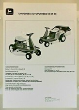 prospectus brochure tracteur tondeuse John Deere lawn and garden tractor traktor