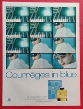 Publicité de Presse: Parfum Courrèges In Blue de COURRÈGES Paris 1983