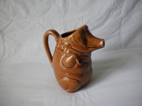 Carafe cochon faïence - cochon,
