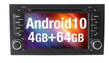 Autoradio Android 10 pour Audi A4 S4 RS4 B7 Seat Exeo Navigation GPS MP3 USB