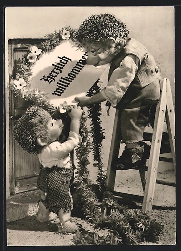 Carte postale mecki - carte, sur
