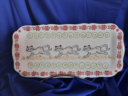 Plat cake faience - à,