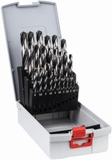 Bosch Professional 25 pcs. HSS PointTeQ Twist Drill Bit Set (for Metal, ProBox