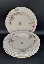 Lot de 5 assiettes creuses en porcelaine de Limoges Ancienne Fabrique Royale