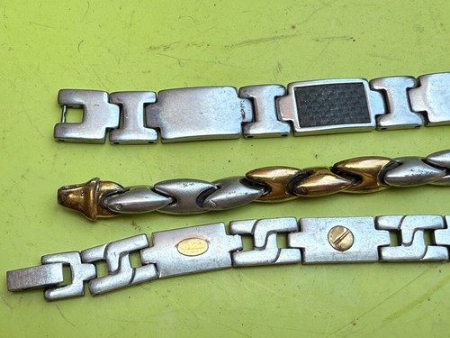 Lot bracelets homme acier - 3,