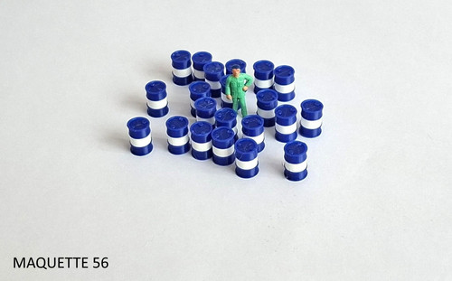 Lot fûts bleus - ho,