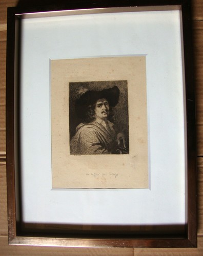 Portrait homme gravure eau - homme,
