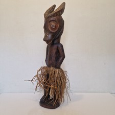 Côte d'Ivoire ?- Gouro - Statuette danseur "antilope" H.55 - bois léger - 1950 ?