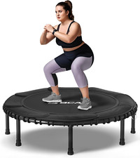 450LBS/550LBS Foldable Mini Trampoline, 40"/48" Fitness Trampoline with Durable