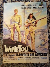Affiche 1963 WINETOU La révolte des apaches 60x80 WINNETOU /Euro-French WESTERN