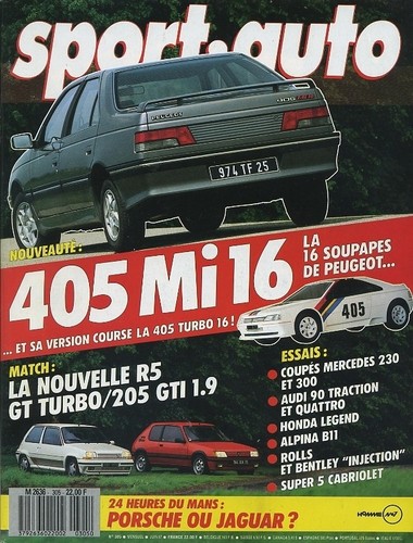 Sport auto 305 1987 - sport, n°305