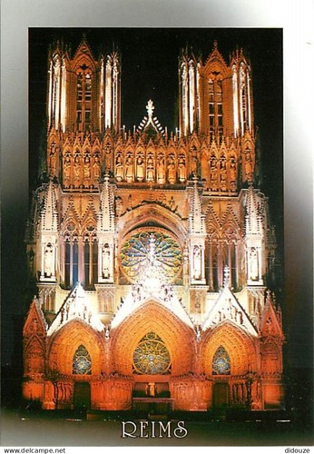 Carte postale reims - -,